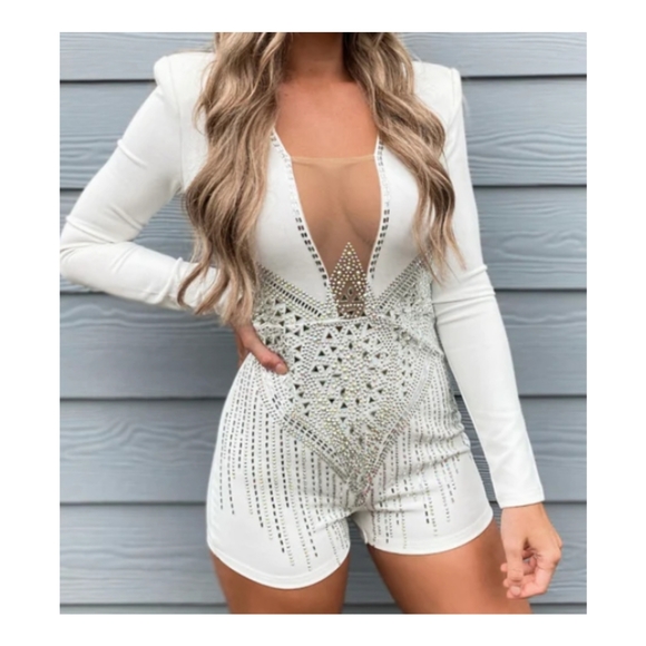 Fashion Nova Pants - Bling Romper